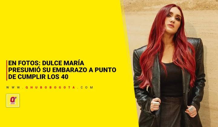 EN FOTOS: Dulce María presumió su embarazo a punto de cumplir los 40