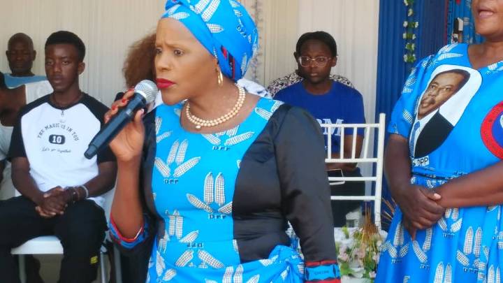 Maria Mainja cheers late Hope Bembelezi Chisanu’s family in Machinjiri
