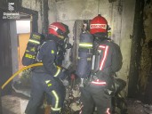 Un rayo provoca un incendio en una vivienda en la localidad de Onda