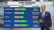 Wetter weather moving into New Mexico