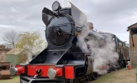 Volvió a funcionar una histórica locomotora a vapor