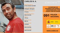 Extraña desaparición en Zaragoza de un hombre de 51 años