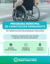 Invitan a capacitación sobre discapacidad e inclusión para agentes de tránsito