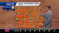 High temperatures near 90 degrees Thursday afternoon in Omaha