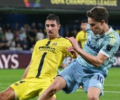 Gatti sorprende con una chilena y Juventus iguala 2‑2 ante Villarreal en Champions -
