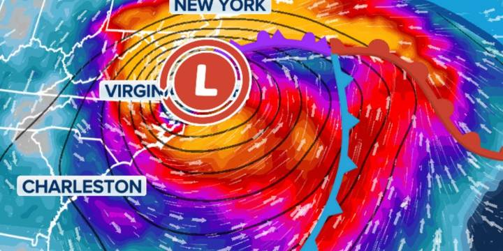 Nor’easter threatens to bring heavy rain, high winds to East Coast this weekend