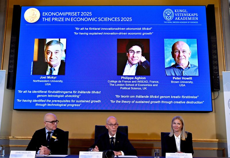 Trio win 2025 Nobel economics prize for work on innovation and 'creative destruction'