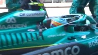 La indignación de Alonso en México: enfado en la salida, mala parada de Aston Martin y abandono