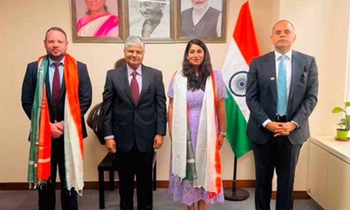 Indian envoy felicitates educator as Hindi teaching takes root in China's Shanghai