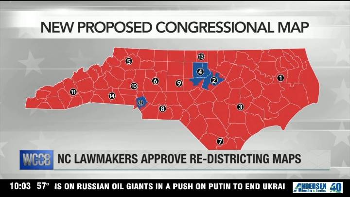 Critics say new NC Congressional maps give Republicans an unfair advantage