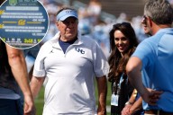 UNC misery continues for Bill Belichick, Jordon Hudson as couple mocked during heartbreaking loss