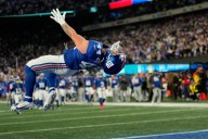 Cam Skattebo runs for 3 TDs and Jaxson Dart shines as the Giants beat the Eagles 34