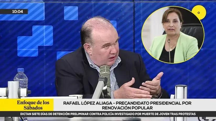López Aliaga afirmó que su bancada apoyó la vacancia de Dina Boluarte por el “hartazgo” ante su inacción en seguridad ciudadana