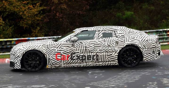 Jaguar's radical new flagship sedan spied at Nurburgring
