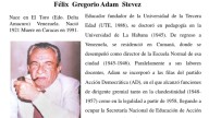 «En la Facultad de Humanidades y Educación el nuevo Decano designado fue el deltano Felix Adam»