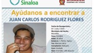 Juan Carlos desapareció en Mazatlán en 2010, durante la primera ‘guerra del narco’; su familia lo busca