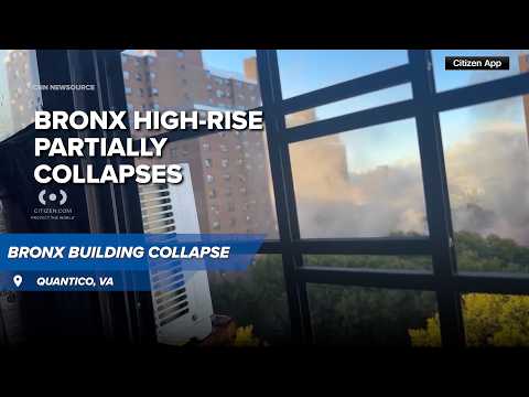 Bronx high-rise partially collapses, no injuries reported