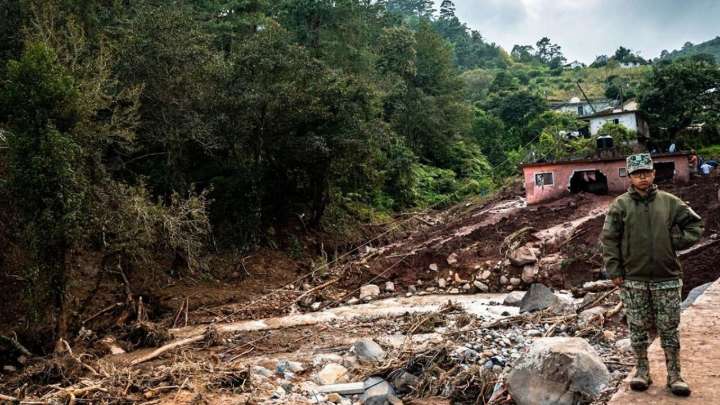 Puebla: tres municipios siguen bloqueados tras las lluvias