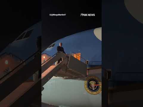 HEADING HOME: Trump boards Air Force One to return to Washington, DC