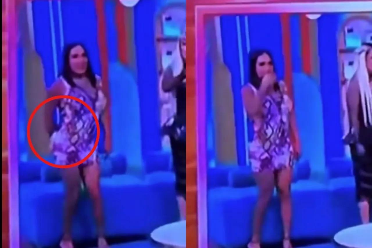 'Qué asco'; Karina Torres se rasca 'atrás' y se huele la mano en TV nacional