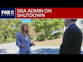SBA admin on strain shutdown has on small businesses