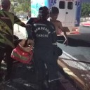 Derrape de motocicleta dejó dos heridos en Unare