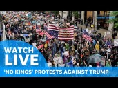 Live: Chicago 'No Kings' protest against Donald Trump