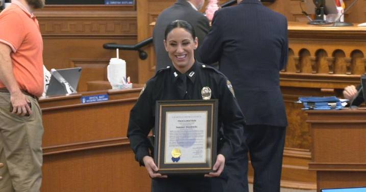 Louisville officer honored for saving man in distress on overpass