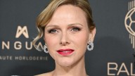 Princess Charlene looks so 'statuesque' in widest Max Mara trousers