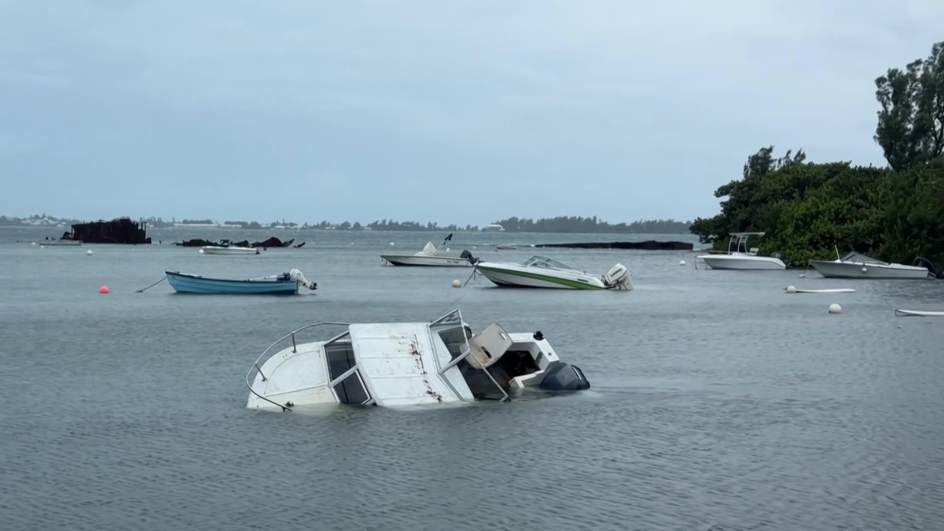 Hurricanes Humberto and Imelda charge toward Bermuda as the tiny island prepares
