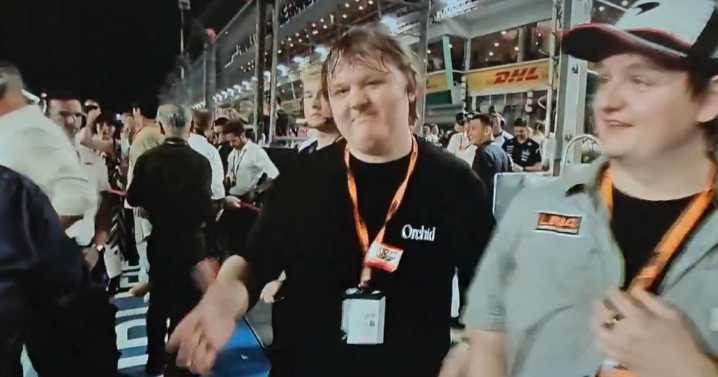 Mortifying F1 interview sees Martin Brundle snub Lewis Capaldi after getting him mixed up