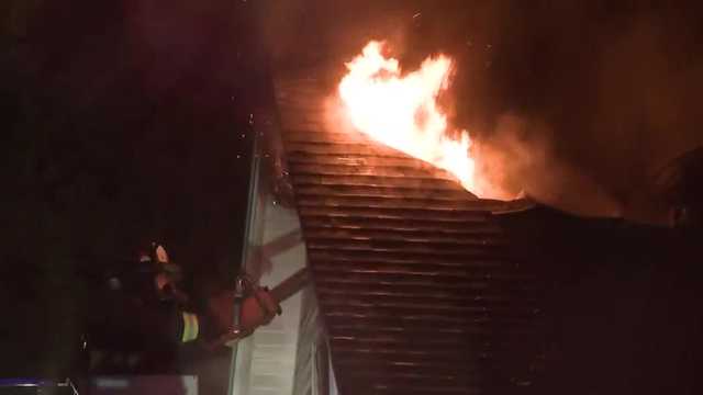Crews battle attic fire at Bedford home on Winding Road