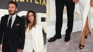 Victoria Beckham Stuns in Peep-Toe Heels at London Premiere