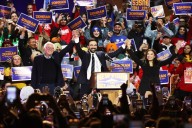 New York mayoral candidate Zohran Mamdani rallies voters with support from Bernie Sanders and AOC