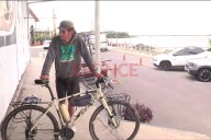Pablo Freites Lima viaja en bicicleta desde Brasil y sueña con llegar a Alaska