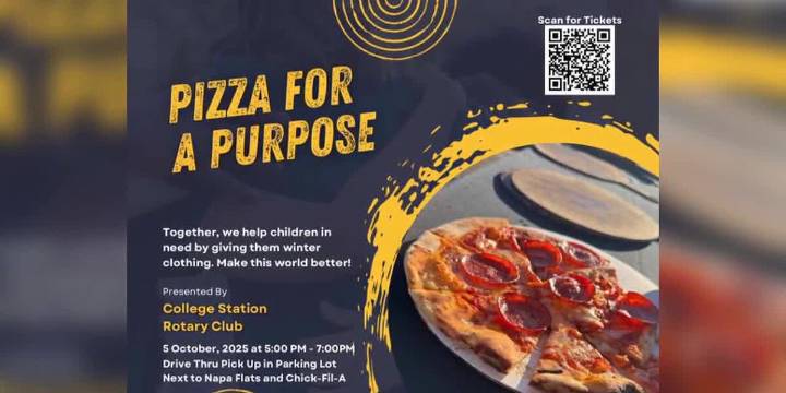 College Station Rotary Club to host Pizza for a Purpose