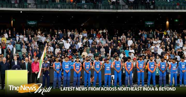 India and Australia players wear black armbands in tribute to teen cricketer Ben Austin