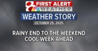 Forecast: Rainy end to the weekend, cool week ahead