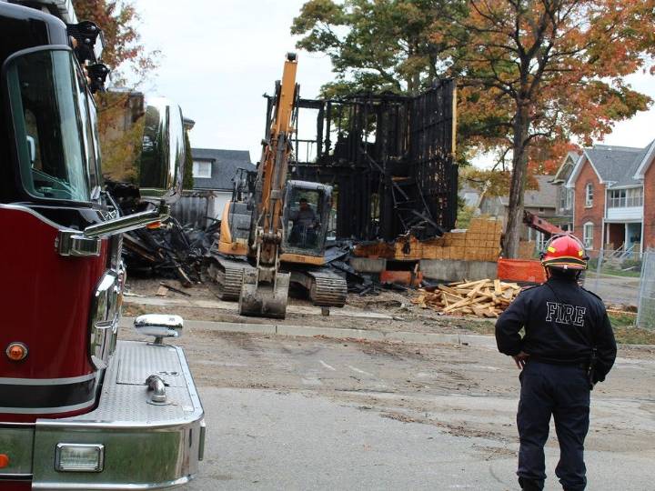 Early-morning fire destroys home under construction in Brantford