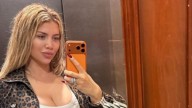Wanda Nara se fotografió con un look deportivo animal print después de confirmar su nuevo romance