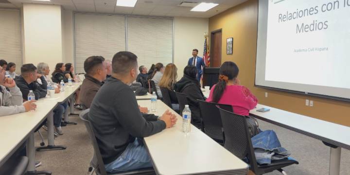 Las Vegas Metro Police Hispanic Citizens’ Academy teaches media relations