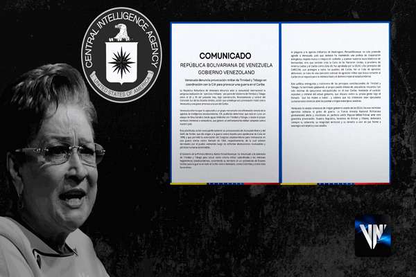 Venezuela denuncia provocación militar de Trinidad y Tobago en coordinación con la CIA para una guerra en el Caribe