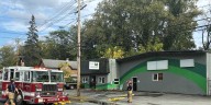 Crews battle fire at Holyoke business