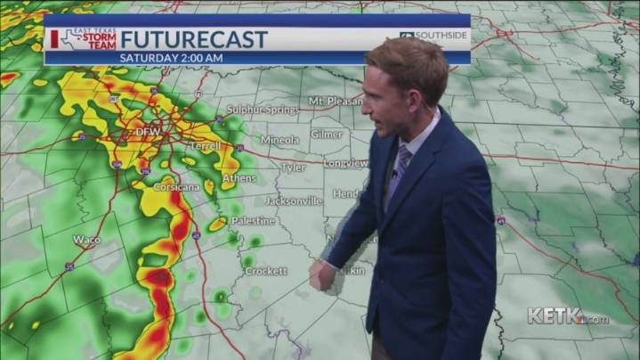 Wednesday Evening Forecast: Heavy rain expected across East Texas Saturday