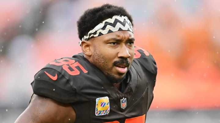 Browns' Garrett explains viral outburst in blowout loss to Patriots