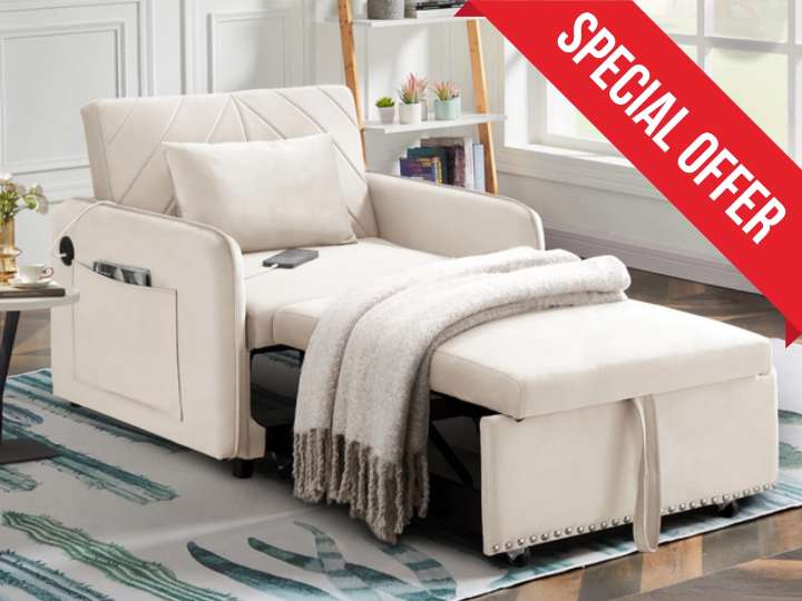 Walmart 3-in-1 convertible sleeper chair on sale for $178 in 2025