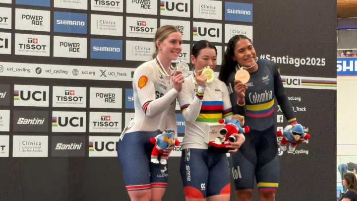 Video | La colombiana Stefany Cuadrado, bronce en el keirin del Mundial de ciclismo de pista en Santiago de Chile