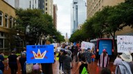 Thousands protest in downtown Fort Worth for ‘No Kings’ rally
