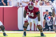 Alabama football: Kadyn Proctor runs ball vs. Vanderbilt
