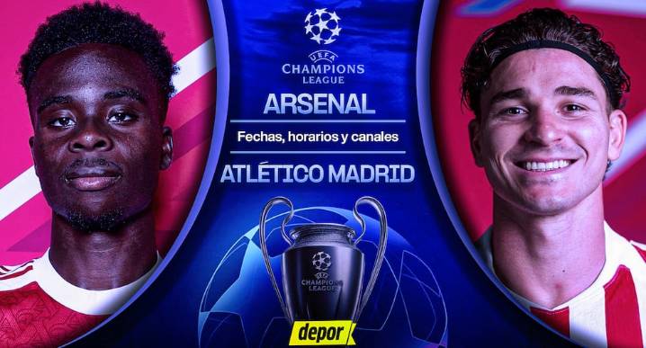 Atlético de Madrid vs. Arsenal por Champions League: cuándo juegan y canales de TV